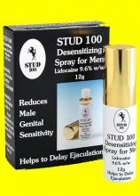 Stud 100 Desensitizing Spray for Men, 9,6 % Lidocaine, 12 g